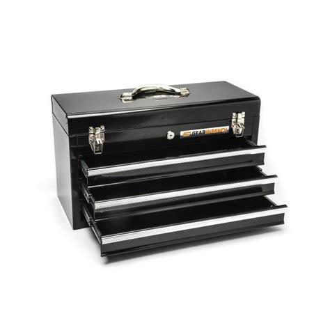 gearwrench 83151 3 drawer black steel tool box|gear wrench loaded tool box.